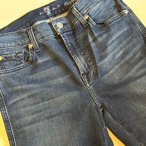 7 For All Mankind Dark Blue Denim Jeans
